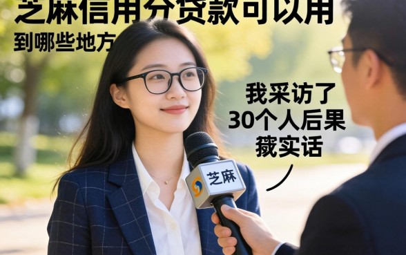 芝麻信用分贷款可以用到哪些地方?我采访了30个人后说实话
