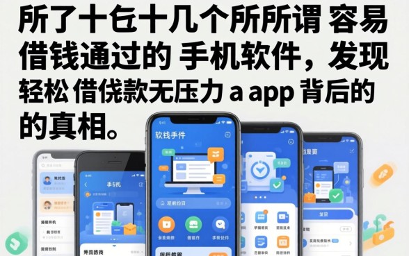 我试了十几个所谓容易借钱通过的手机软件,发现轻松借款无压力app背后的真相