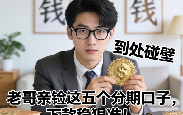 急需用钱到处碰壁?老哥亲测这五个分期口子,下款稳狠准!