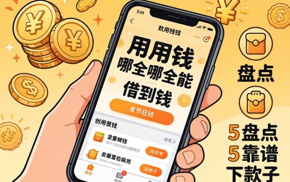 急用钱手机上哪个软件能借到钱？盘点五个靠谱下款口子