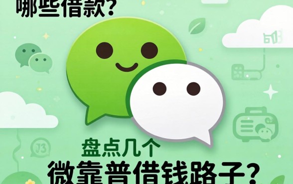 微信能借款的有哪些？盘点几个靠谱的借钱路子