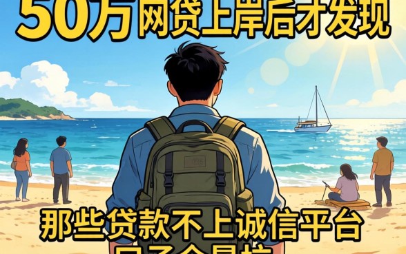 我背着50万网贷上岸后才发现，那些贷款不上诚信平台的口子全是坑