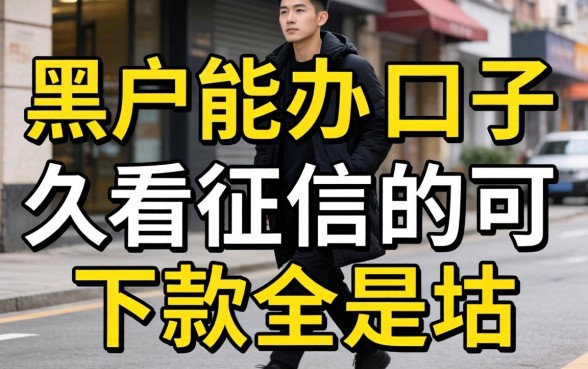 我试了那些号称黑户能办的口子，发现不看征信就能下款全是坑