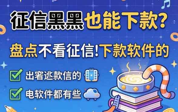 无视征信黑户也能下款?盘点不看征信的下款软件都有哪些