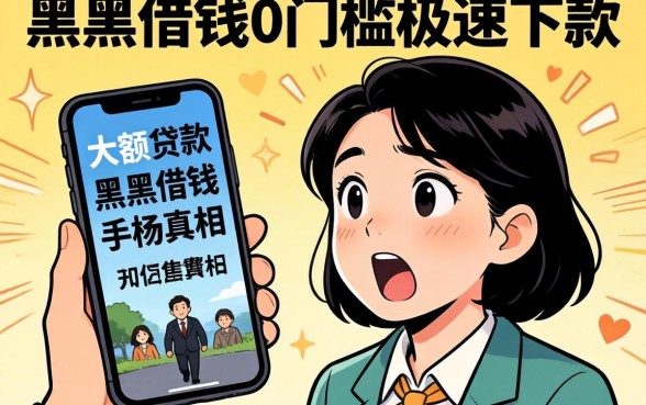 我试了所谓的大额手机贷款，黑户借钱0门槛极速下款的真相让人意外