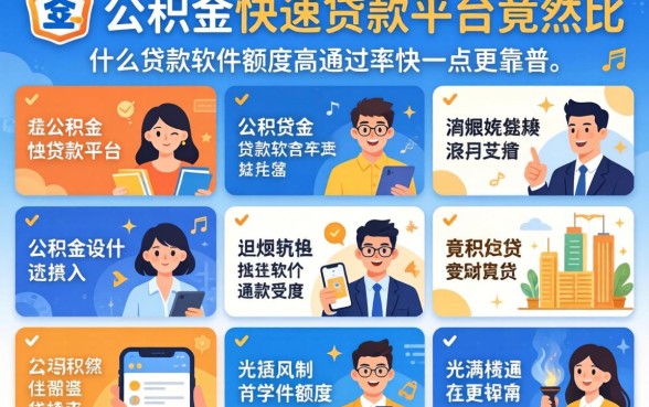 我测试了十几个平台，发现公积金快速贷款平台竟然比什么贷款软件额度高通过率快一点更靠谱