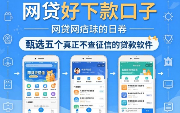 网贷好下款的口子，甄选五个真正不查征信的贷款软件