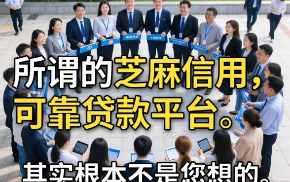 我试了一圈发现，所谓的芝麻信用可靠贷款平台，其实根本不是你想的那样