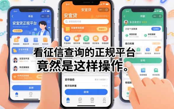 我试了几个类似宜人贷一样的正规平台，发现不看征信查询的app竟然是这样操作的