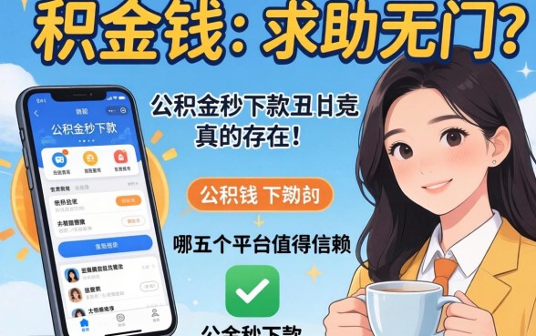 急需用钱却求助无门？公积金秒下款的APP真的存在吗？哪五个平台值得信赖？