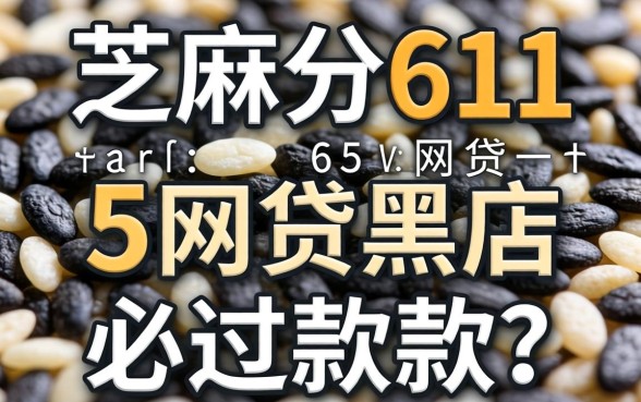 芝麻分611可以贷款吗，整合5个网贷黑户必过软件