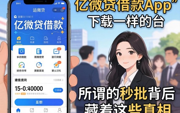 我试了类似亿微贷借款app下载一样的平台，发现所谓的秒批背后藏着这些真相