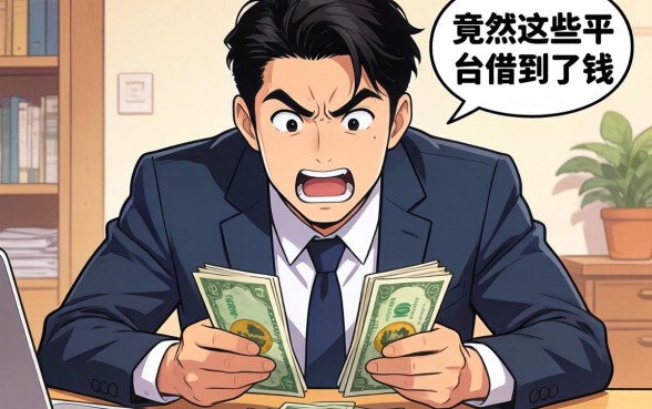 我负债率高到吓人，竟然在这些平台借到了钱