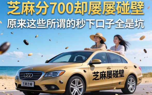 我芝麻分700却屡屡碰壁,原来这些所谓的秒下口子全是坑