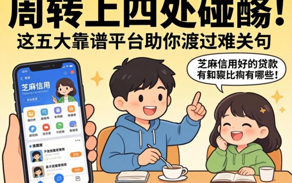 急需周转却四处碰壁？芝麻信用好的贷款软件有哪些？这五大靠谱平台助你渡过难关