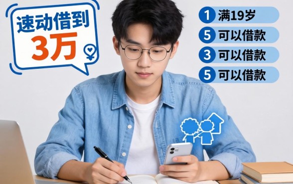 怎么快速借到3万，整理5个满19岁可以借款的平台