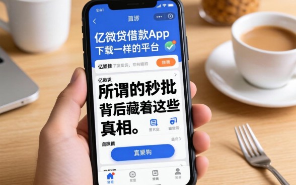 我试了类似亿微贷借款app下载一样的平台，发现所谓的秒批背后藏着这些真相