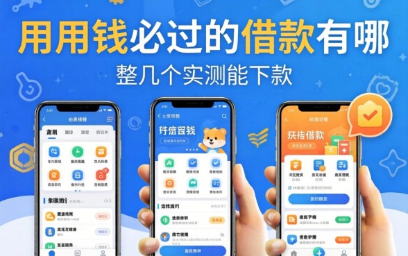 急用钱必过的借款软件有哪些?整理几个实测能下款的