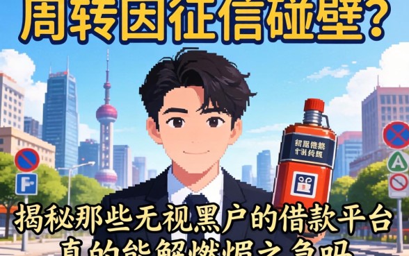急需周转却因征信碰壁？揭秘那些无视黑户的借款平台，真的能解燃眉之急吗？