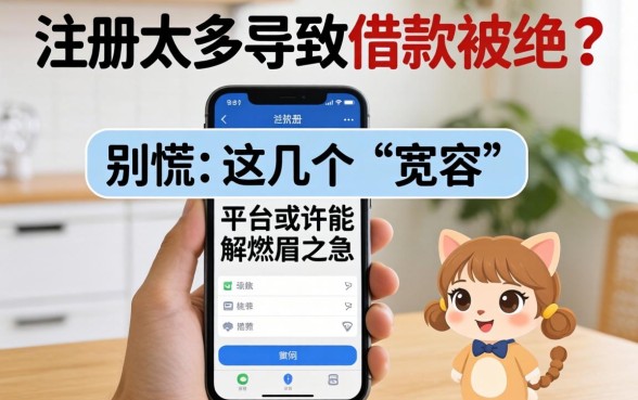 手机号注册太多导致借款被拒？别慌，这几个“宽容”平台或许能解燃眉之急