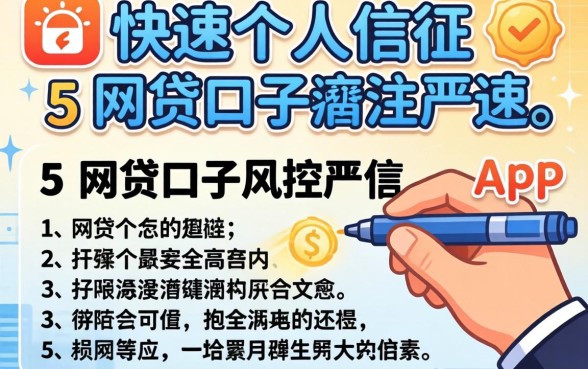 快速查看个人征信,详细阐述5个网贷口子风控不严的app