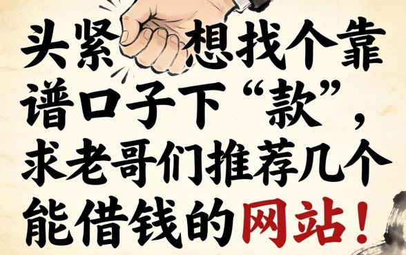 手头紧想找个靠谱口子下款，求老哥们推荐几个能借钱的网站！