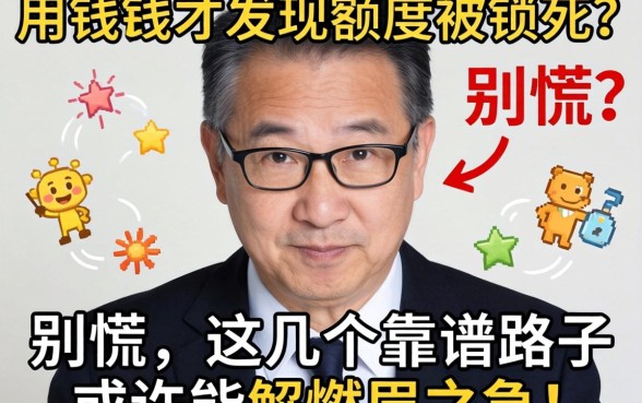 急用钱却发现额度被锁死?别慌,这几个靠谱路子或许能解燃眉之急!