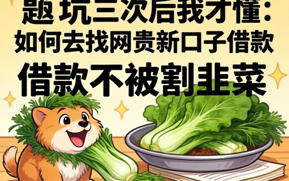 被坑三次后我才懂：如何去找网贷新口子借款不被割韭菜