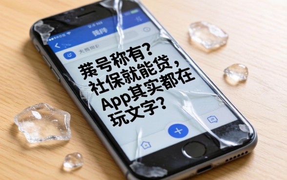 我翻烂了手机，发现那些号称有社保就能贷的app其实都在玩文字游戏