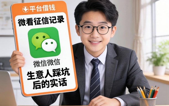 微信哪个平台借钱不看征信记录？生意人踩坑后的实话