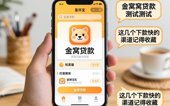 有个金窝贷款app实测：这几个下款快的渠道记得收藏