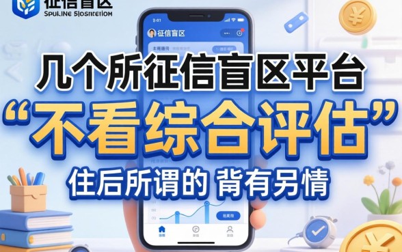 我试了几个所谓的征信盲区平台，发现所谓的“不看综合评估”背后另有玄机