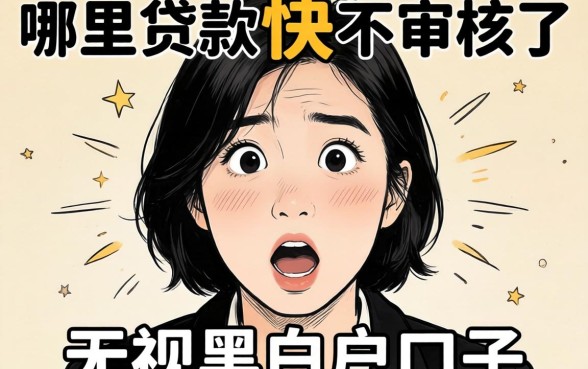我试了几个所谓哪里贷款快不审核了和无视黑白户口子,结果有点意外