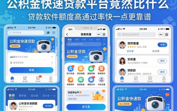 我测试了十几个平台，发现公积金快速贷款平台竟然比什么贷款软件额度高通过率快一点更靠谱