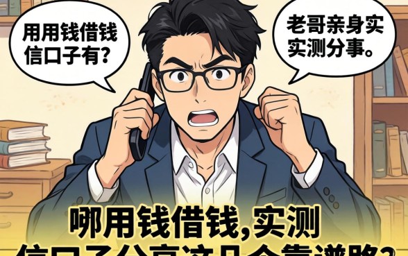 急用钱借钱的信口子有哪些？老哥亲身实测分享这几个靠谱路子