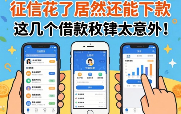 我征信花了居然还能下款,这几个借款软件太意外