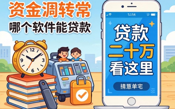 急需资金周转？哪个软件能贷款二十万看这里