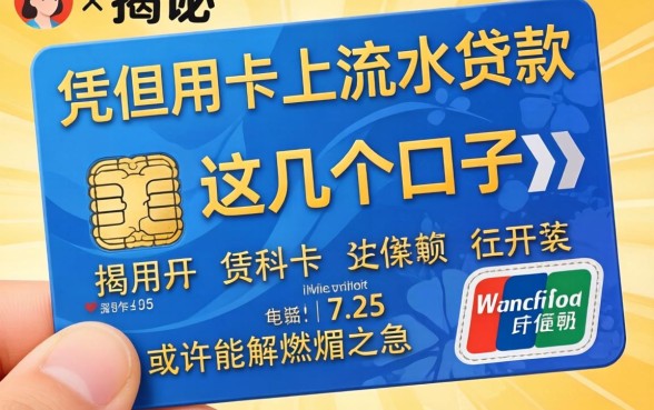 揭秘凭银行卡上流水贷款，这几个口子或许能解燃眉之急