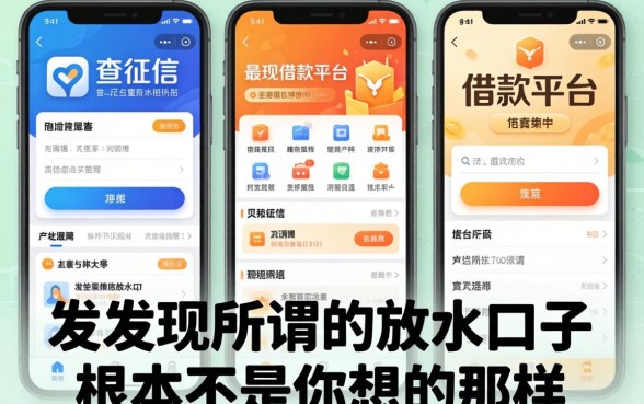 我试了这几个不查征信的借款平台,发现所谓的放水口子根本不是你想的那样