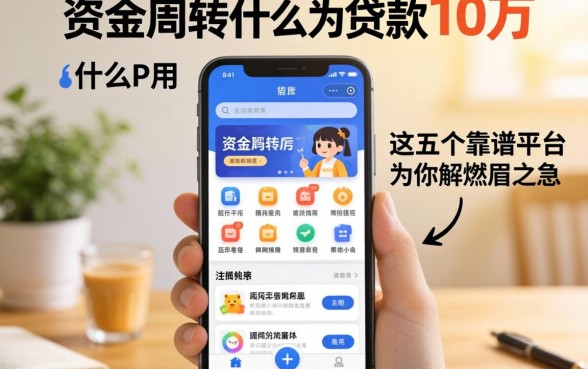 急需资金周转？什么应用可以贷款10万？这五个靠谱平台为你解燃眉之急