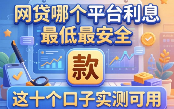 揭秘网贷哪个平台利息最低最安全 2026款,这十个口子实测可用