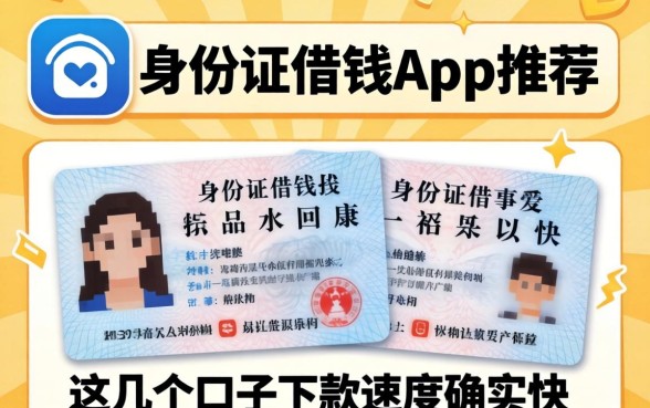 有身份证借钱app推荐：这几个口子下款速度确实快