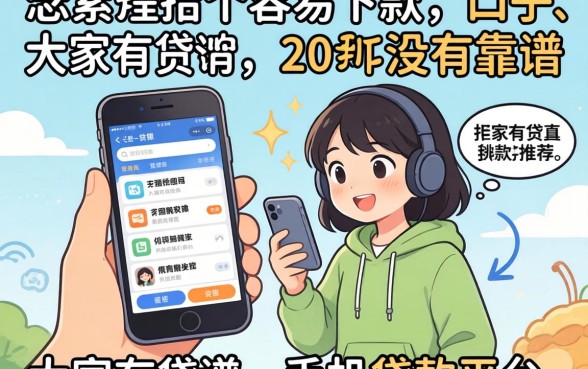 手头紧想找个容易下款的口子，大家有没有靠谱的手机贷款平台推荐？