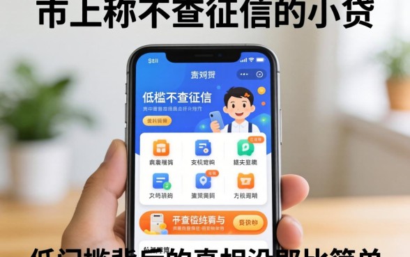 我试了市面上号称不查征信的小贷软件，发现低门槛背后的真相没那么简单