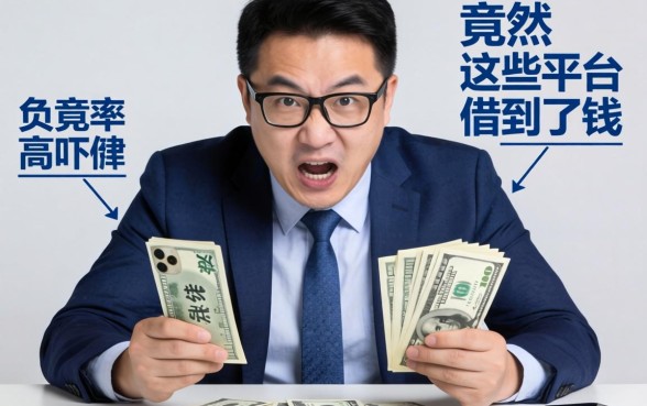 我负债率高到吓人，竟然在这些平台借到了钱