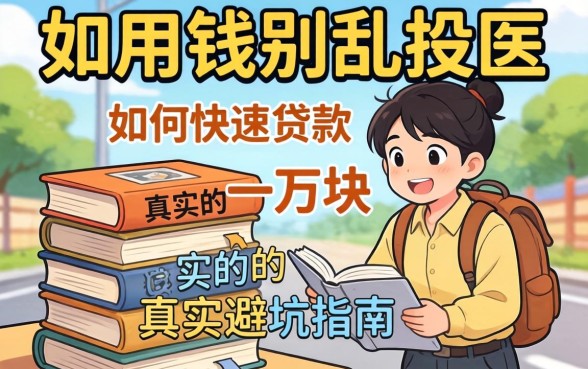 急用钱别乱投医：如何快速贷款一万块的真实避坑指南