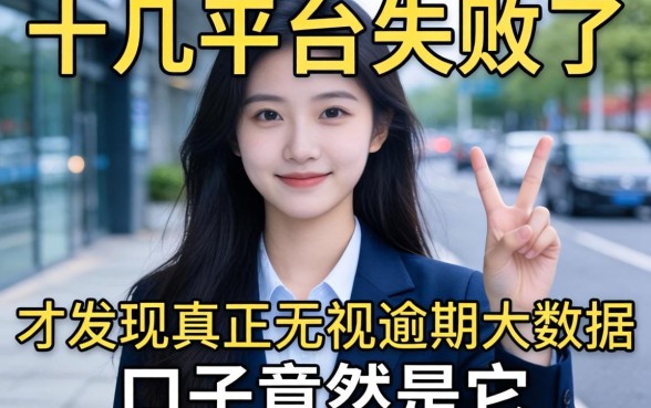 我试了十几个平台都失败了，才发现真正无视逾期大数据的口子竟然是它