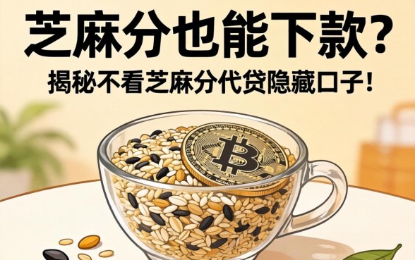 无视芝麻分也能下款？揭秘不看芝麻分代贷的隐藏口子
