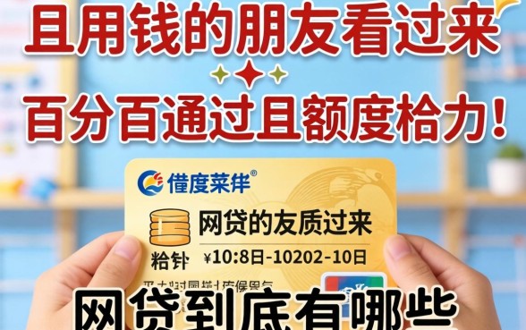 急需用钱的朋友看过来，百分百通过且额度给力的网贷到底有哪些？