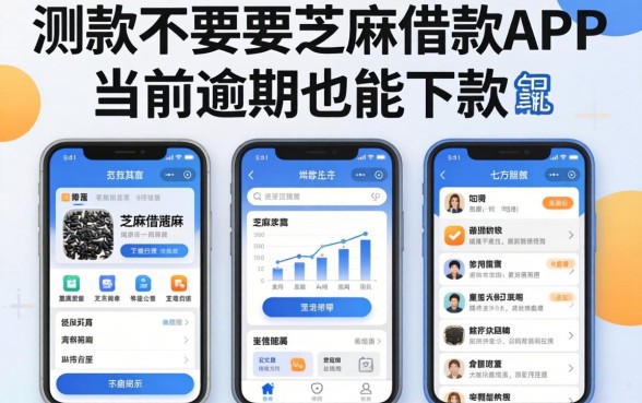 实测几款不需要芝麻的借款app，有当前逾期也能下款